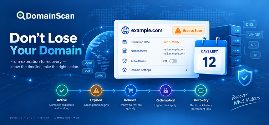What Happens When a Domain Expires? Renewal, Redemption, and Recovery Explained